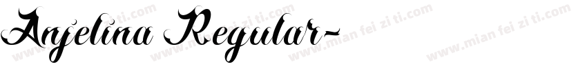 Anjelina Regular字体转换
